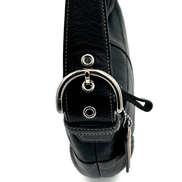 COACH 9541 Hobo Shoulder Bag Women’s Black Leather Vintage Y2K Authentic - Picture 8 of 11